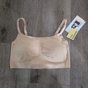 True & Co. True Everybody Women's Adjustable Strap Scoop Neck Bra - Beige L New